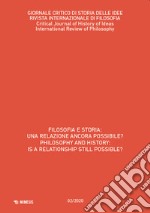 Giornale critico di storia delle idee (2020). Ediz. bilingue. Vol. 2: Filosofia e storia: una relazione ancora possibile?-Philosophy and history: is a relationship still possible? libro