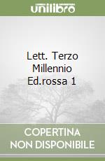 Lett. Terzo Millennio Ed.rossa 1 libro