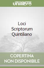 Loci Scriptorum Quintiliano libro