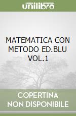 MATEMATICA CON METODO ED.BLU VOL.1 libro