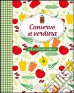 Conserve di verdura. Con adesivi libro