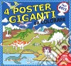 Dinosauri, aeroporto, stazione fattoria. 4 poster giganti da colorare for boys. Ediz. a colori libro