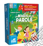 La magia delle parole. Giochi di intelligenza linguistica. Ediz. a colori. Con dado. Con 4 pedine. Con 6 tessere puzzle. Con 64 Carte libro