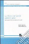 La riforma dei servizi pubblici locali libro