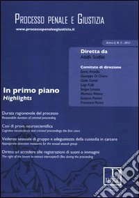 Processo penale e giustizia (2012). Vol. 3