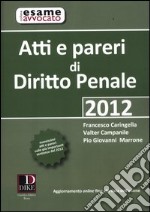 Atti e pareri di diritto penale libro