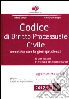 Codice di diritto processuale civile. Annotato con la giurisprudenza libro di Sassani Bruno Genovese Francesco Antonio