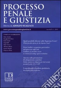 Processo penale e giustizia (2013). Vol. 1
