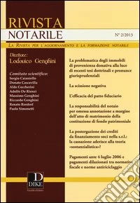 Rivista notarile (2013). Vol. 2 libro