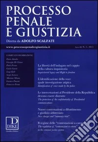 Processo penale e giustizia (2013). Vol. 3