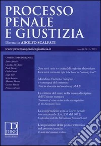 Processo penale e giustizia (2013). Vol. 4