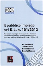 Il pubblico impiego nel D.L. n. 101/2013 libro