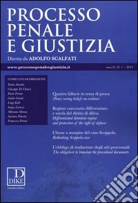 Processo penale e giustizia (2014). Vol. 1