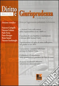 Diritto e giurisprudenza commentata (2014) (6) libro