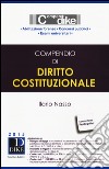 Compendio di diritto costituzionale libro di Nasso Ilario