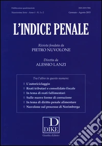 L'indice penale vol. 1-2