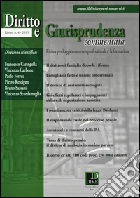 Diritto e giurisprudenza commentata (2015). Vol. 4