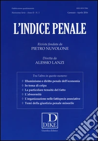L'indice penale. Vol. 1 libro