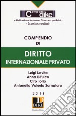 Compendio di diritto internazionale privato libro