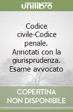 Codice civile-Codice penale. Annotati con la giurisprudenza. Esame avvocato