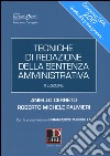 Tecniche di redazione della sentenza amministrativa libro