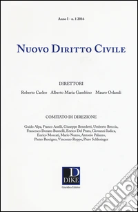 Nuovo diritto civile (2016). Vol. 1