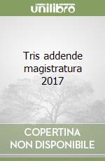 Tris addende magistratura 2017 libro