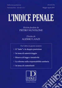 L'indice penale (2017). Vol. 2
