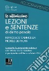 Ultimissime lezioni e sentenze di diritto penale libro