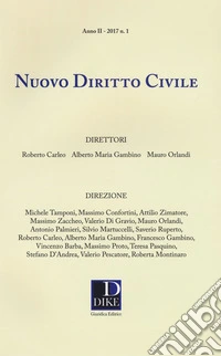 Nuovo diritto civile (2017). Vol. 1