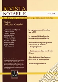 Rivista notarile (2018). Vol. 1