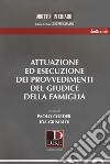 Attuazione ed esecuzione dei provvedimenti del giudice della famiglia libro