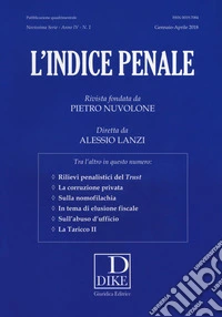 L'indice penale (2018). Vol. 1