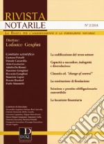 Rivista notarile (2018). Vol. 2 libro