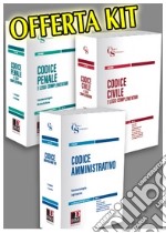 Kit tris codici Magistratura: Codice penale e leggi complementari-Codice civile e leggi complementari-Codice amministrativo libro