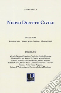 Nuovo diritto civile (2019). Vol. 1