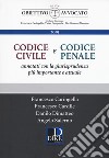 Codice civile e codice penale annotati con la giurisprudenza più importante e attuale libro