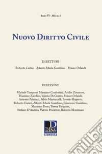 Nuovo diritto civile (2021). Vol. 1