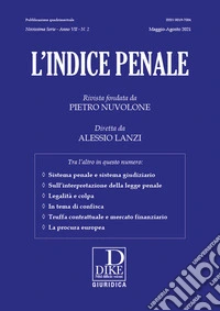 L'indice penale (2021). Vol. 2