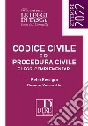 Codice civile e di procedura civile e leggi complementari. Settembre 2022. Ediz. pocket libro