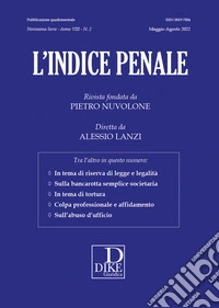 L'indice penale (2022). Vol. 2 libro