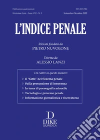 L'indice penale (2022). Vol. 3 libro