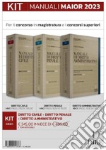 Kit manuali maior 2023: Diritto civile + diritto penale + diritto amministrativo. Con aggiornamento online libro