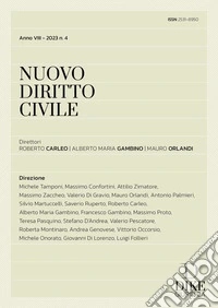 Nuovo diritto civile (2023). Vol. 4