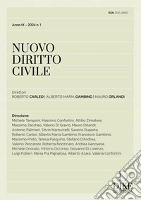 Nuovo diritto civile (2024). Vol. 1 libro