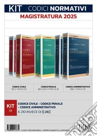 Kit codici normativi magistratura 2025. Con aggiornamento online libro