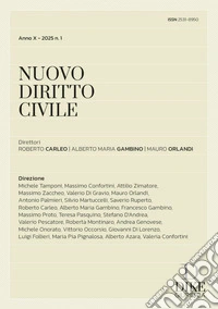 Nuovo diritto civile (2025). Vol. 1 libro