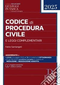 Codice di procedura civile e leggi complementari 2025. Con aggiornamento online libro