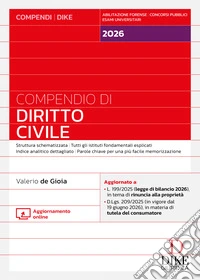 Compendio di diritto civile 2026. Con aggiornamento online libro