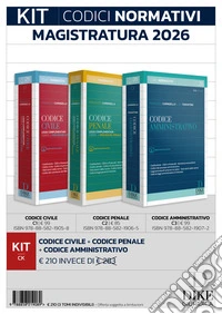 Kit codici normativi per il concorso in magistratura e i concorsi superiori 2026. Con aggiornamento online
